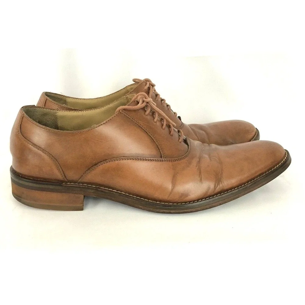 Cole Haan Grand OS  Mens Brown Leather Oxford Dress Shoes Size‎ 11.5 C12849